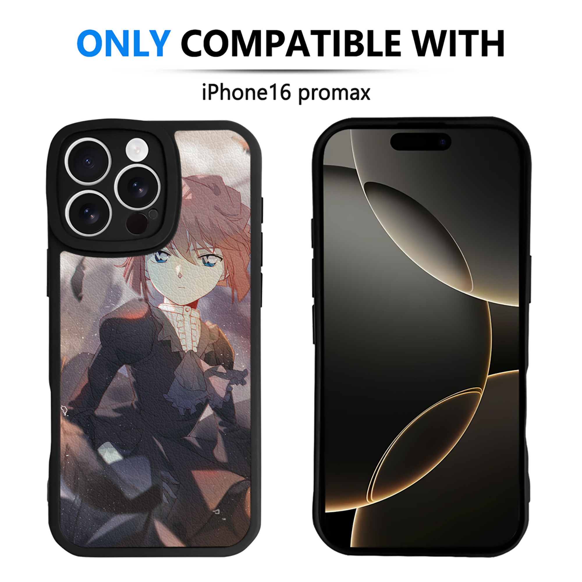 （画像用） 名探偵コナン Detective Conan 【iPhone 16シリーズ対応】シリコンスマホケース（レザー調） 材質：シリコン